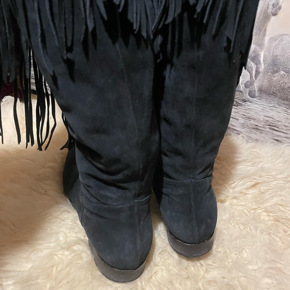 OTK Italian suede fringe boots - Picture 6 of 6